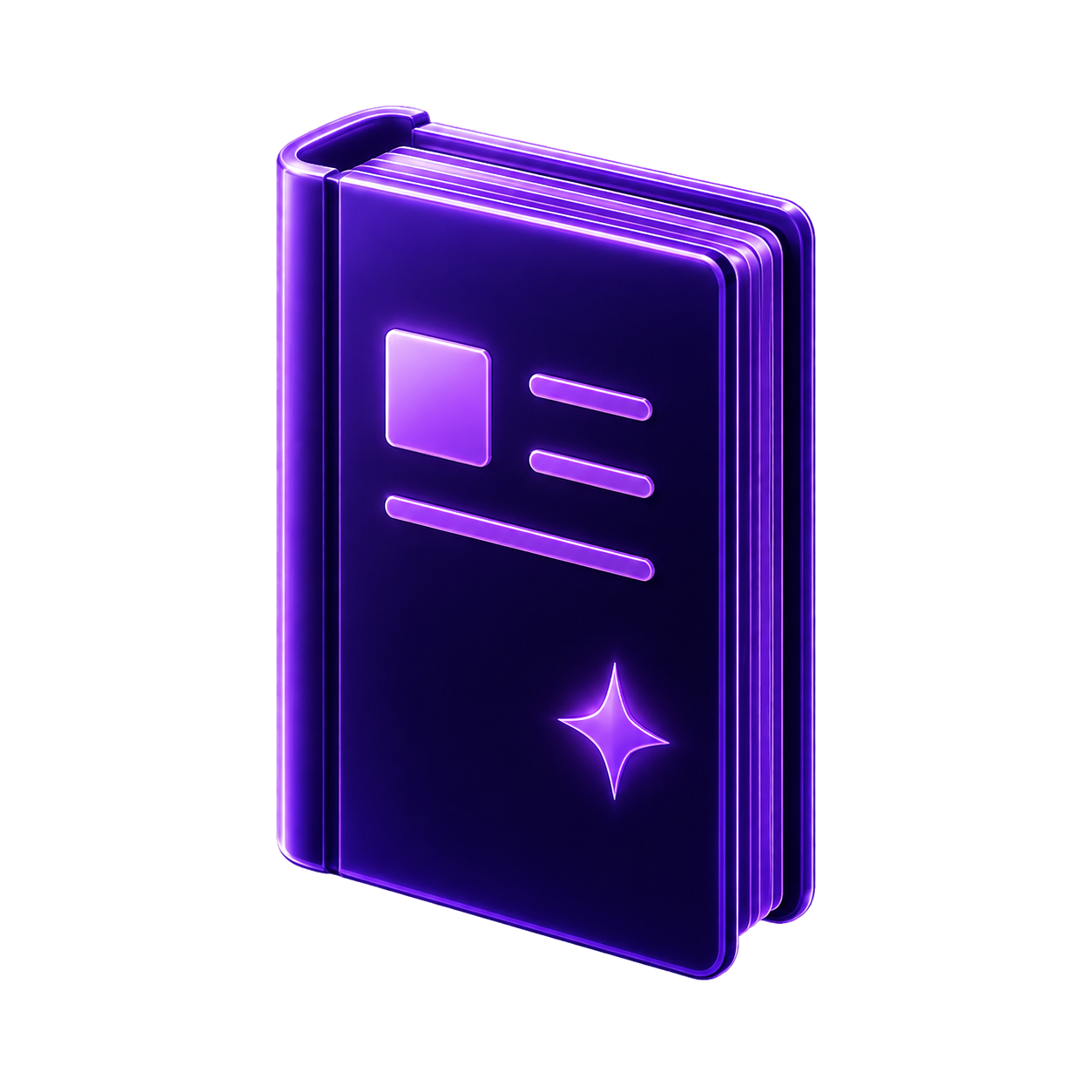 Purple format guide visual